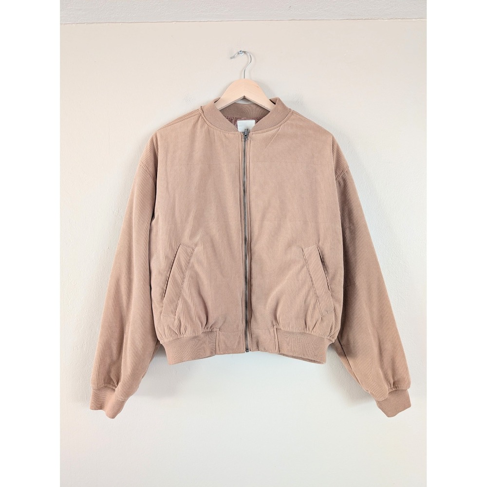 Thread‎ & Supply Womens M Camel Corduroy Bomber Jacket Gorpcore Utility Street